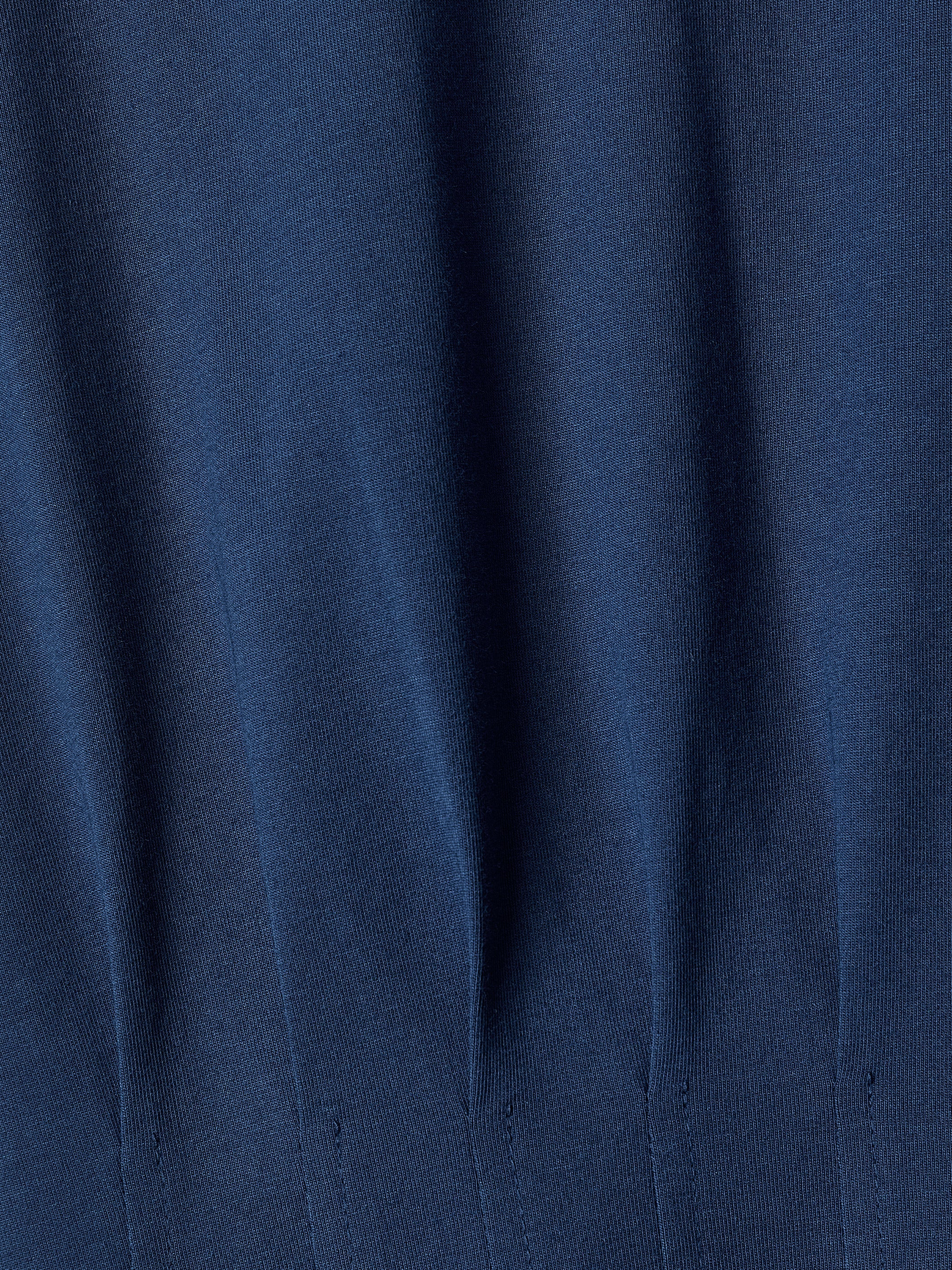 Extended-Sleeve Crew-Neck Midi Dress with Pintucks