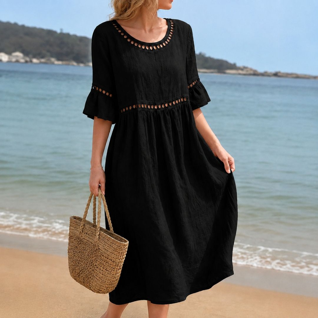 Oriana Eyelet Boho Dress