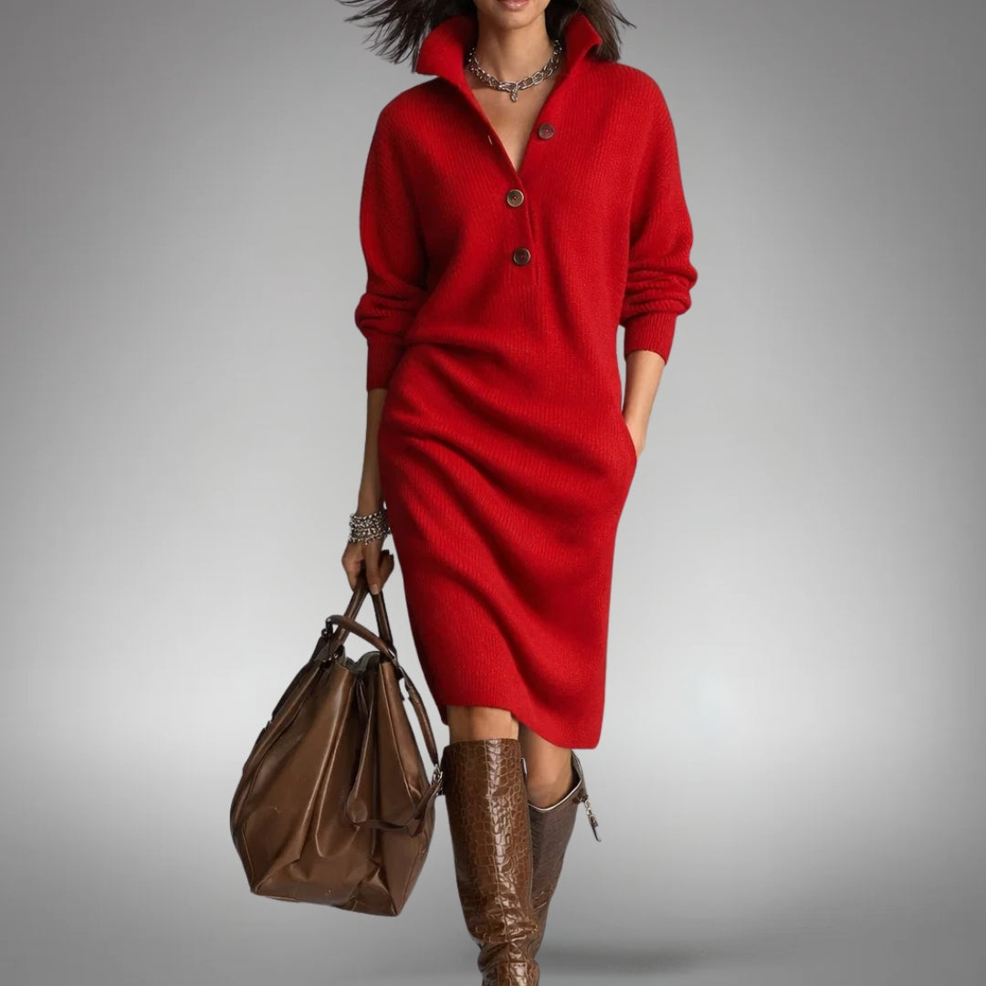 Lunara™ Knit Midi Dress