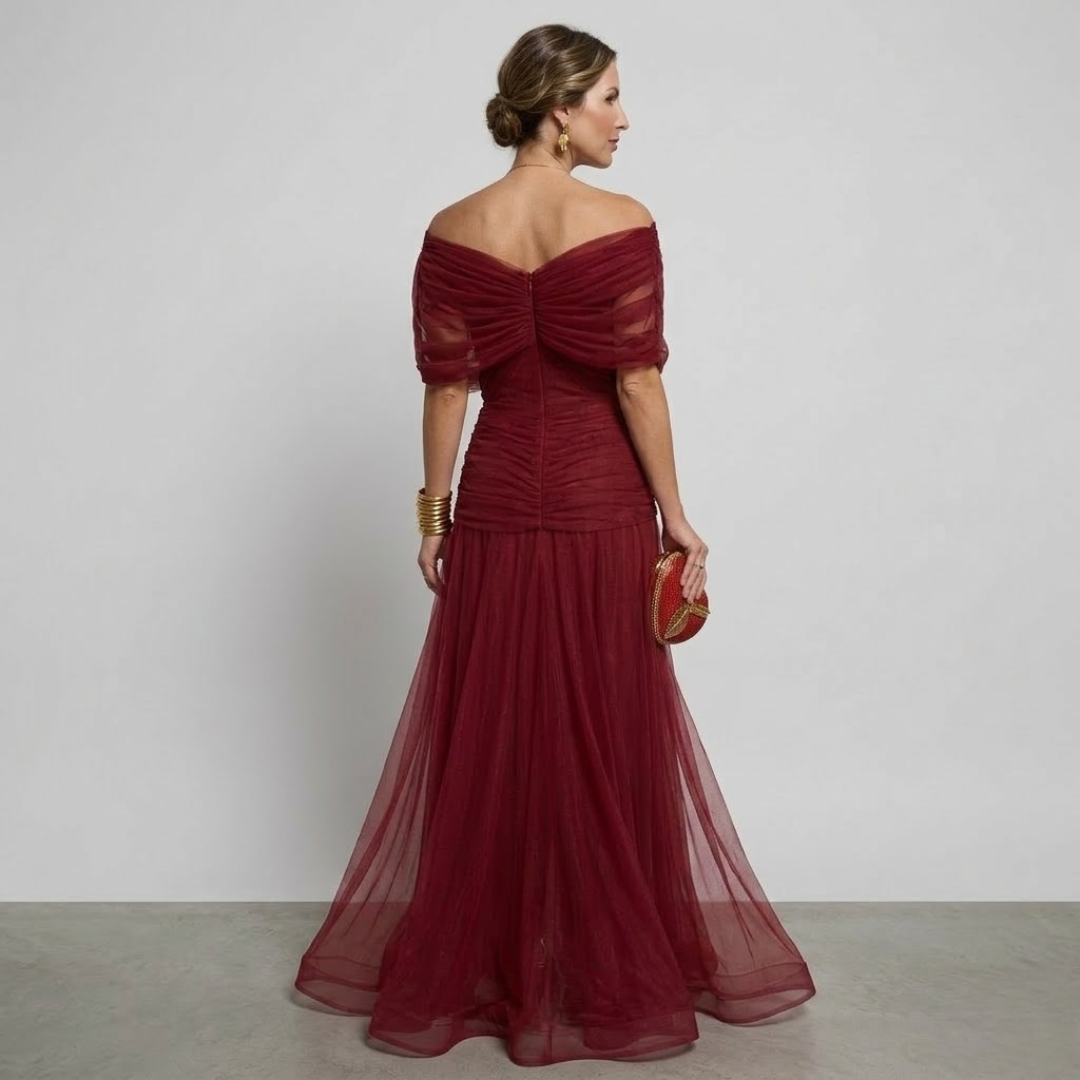 Isabella™ | Draped V-Neck Occasion Dress