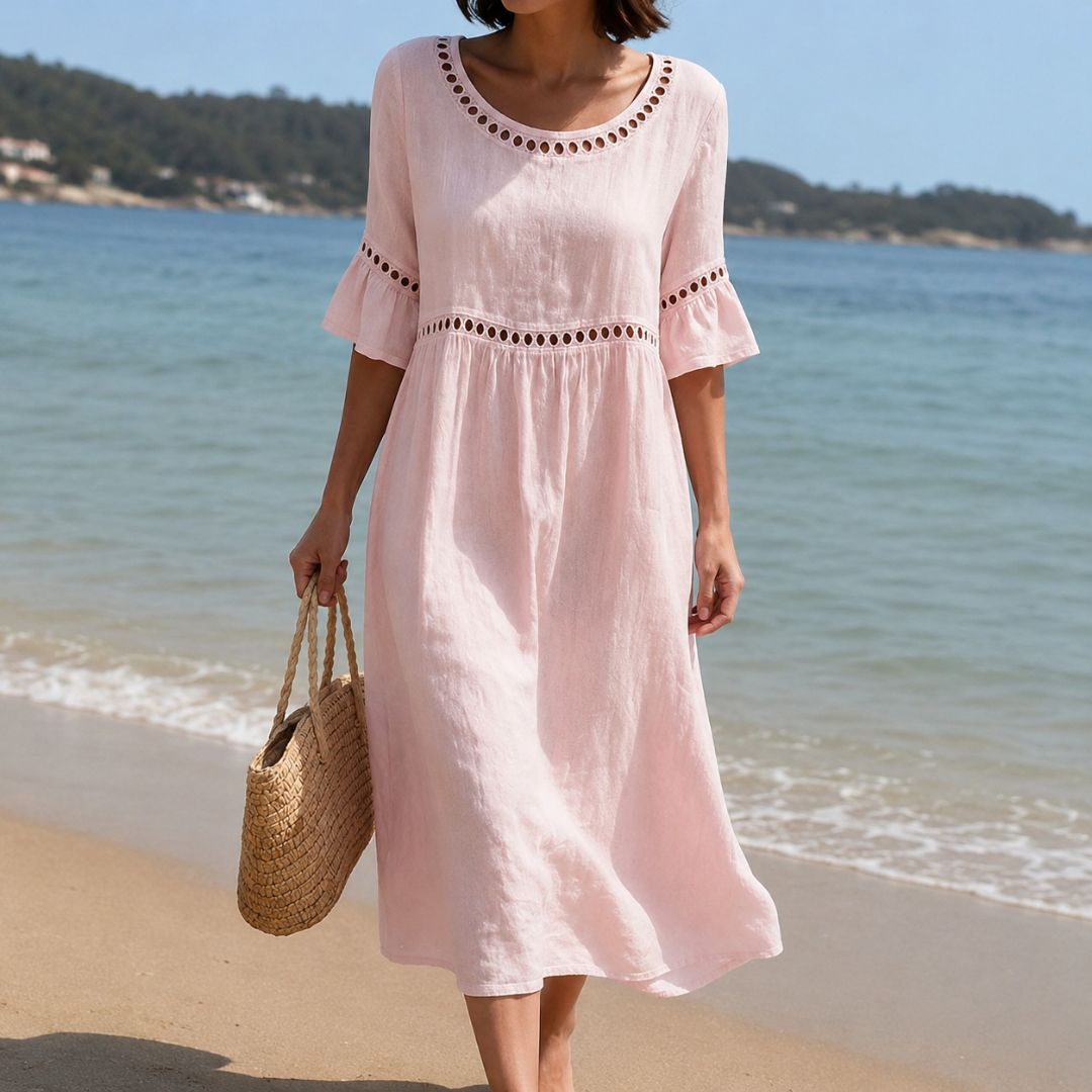 Oriana Eyelet Boho Dress