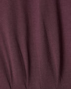 Extended-Sleeve Crew-Neck Midi Dress with Pintucks