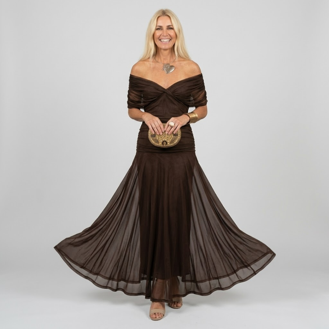 Isabella™ | Draped V-Neck Occasion Dress