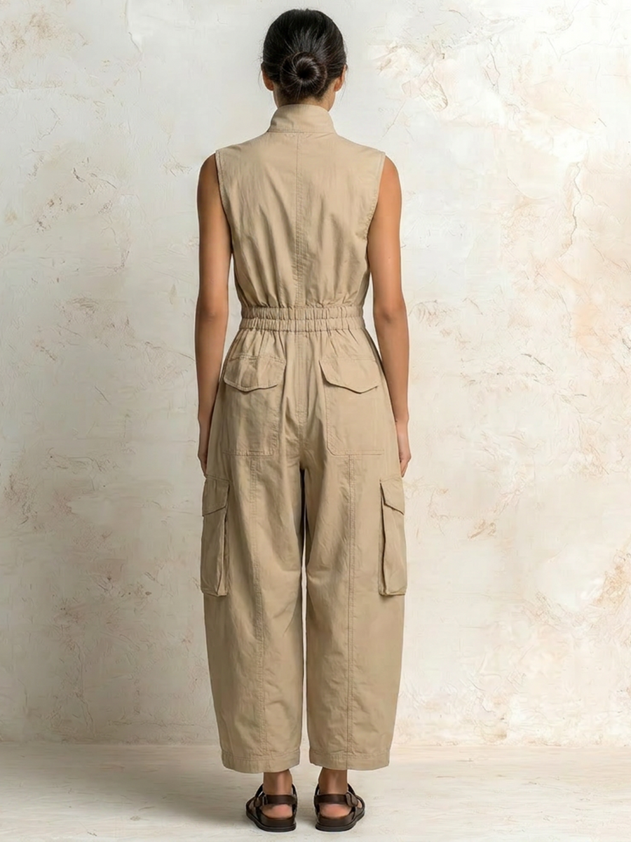 Avery | Utility Cargo Jumpsuit