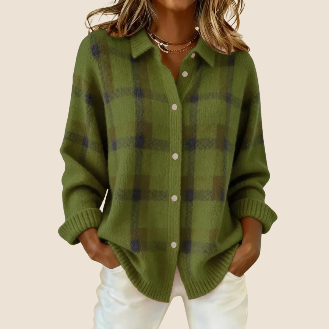 VIVIENNE™️ - RETRO CHECK SWEATER