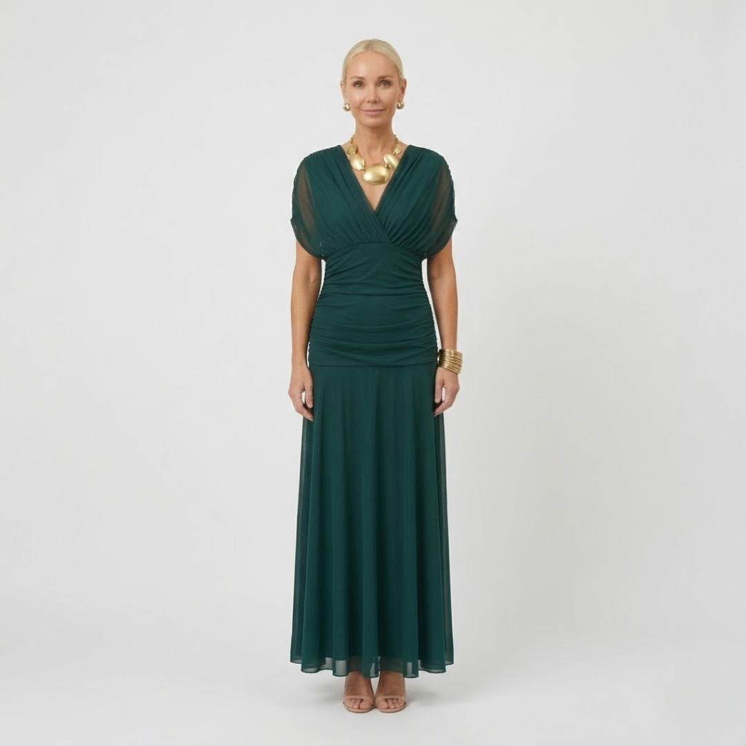 Isabella™ | Draped V-Neck Occasion Dress