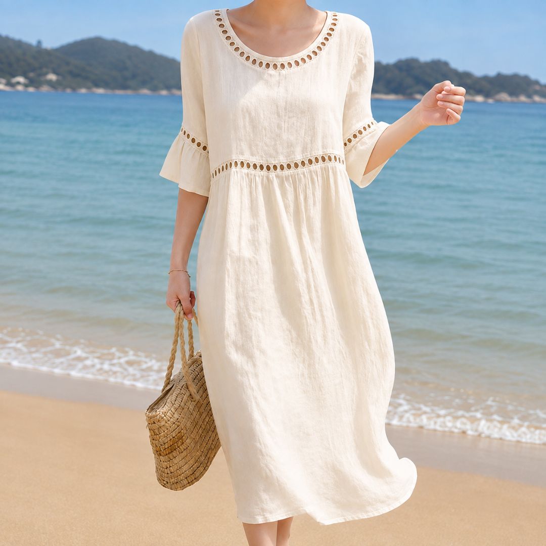 Oriana Eyelet Boho Dress
