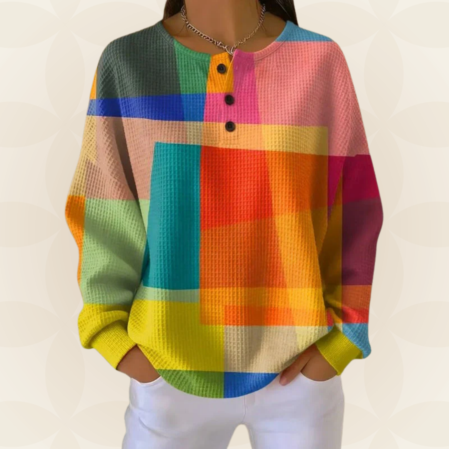 Angela - Colorful Vintage Sweatshirt