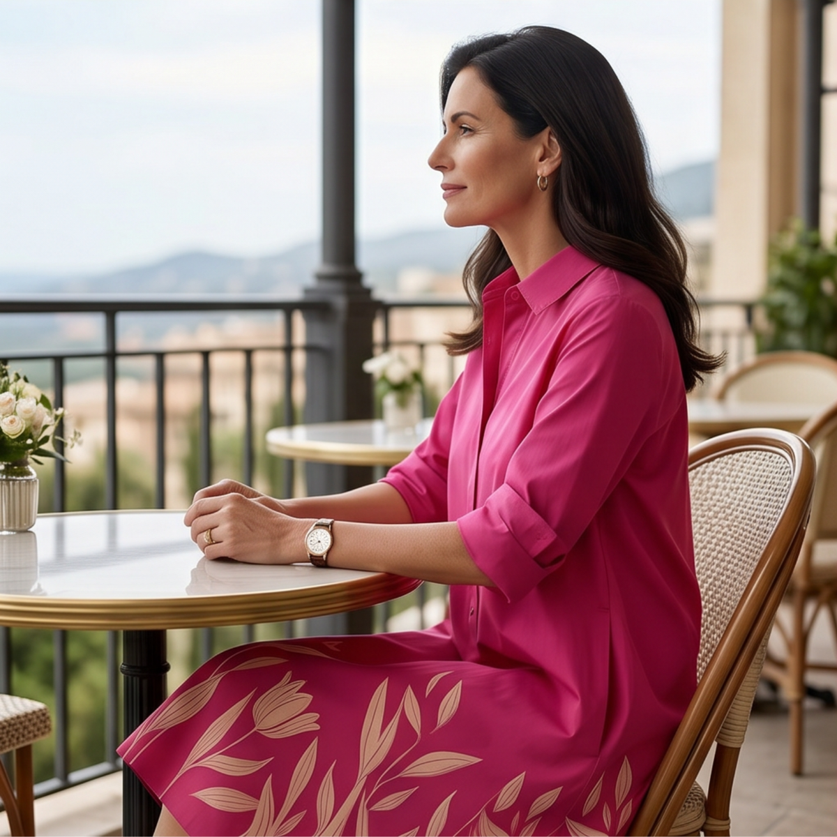 Isabella™ | Chic Cotton Midi Dress for Effortless Elegance