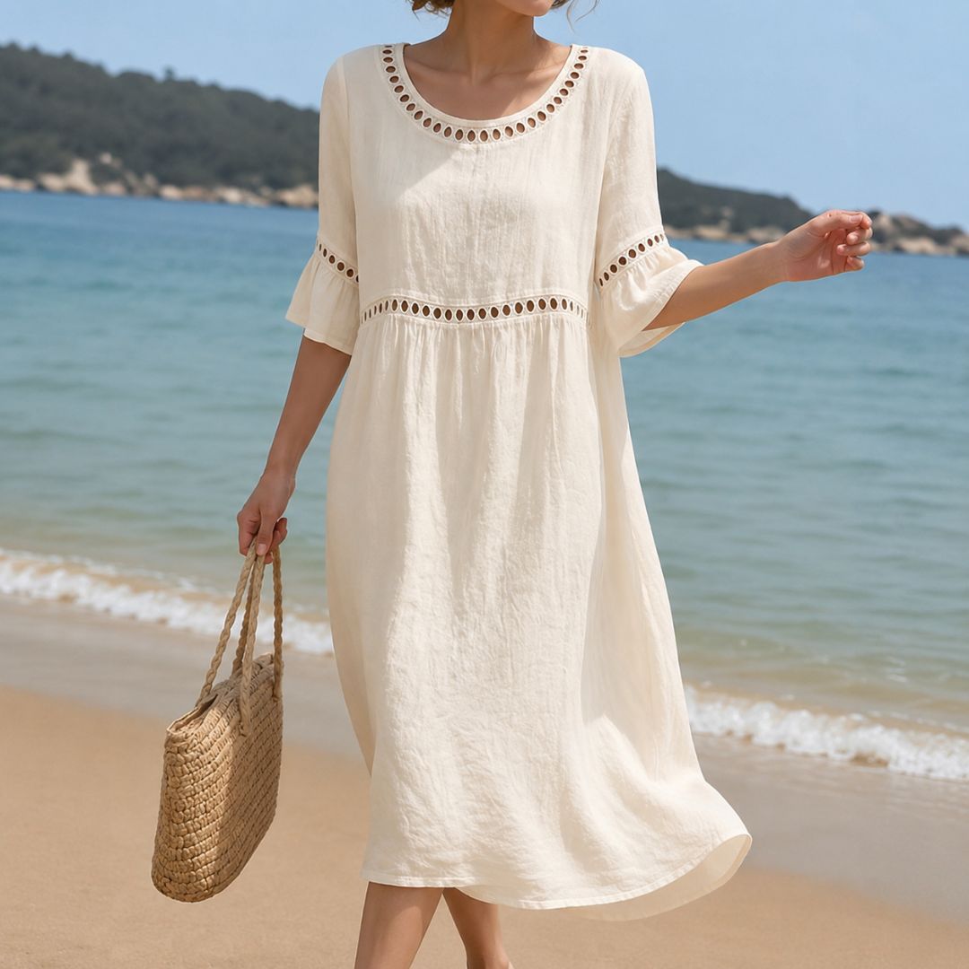 Oriana Eyelet Boho Dress