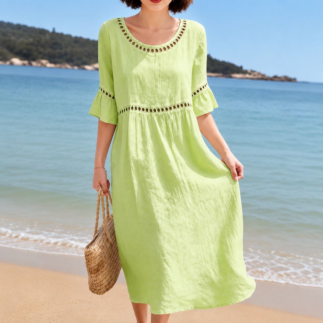 Oriana Eyelet Boho Dress