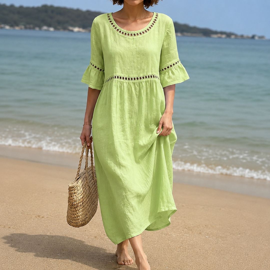 Oriana Eyelet Boho Dress