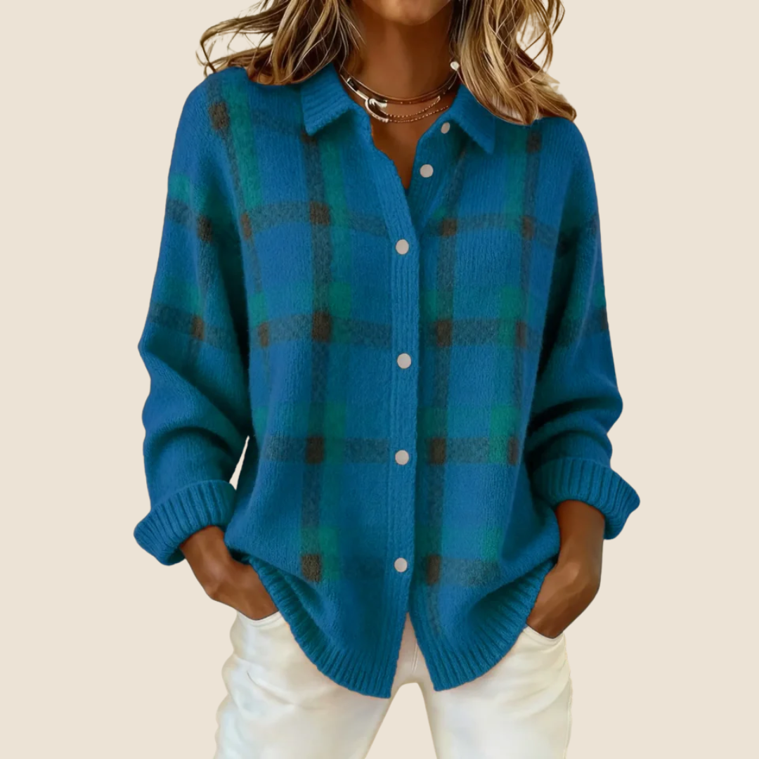 VIVIENNE™️ - RETRO CHECK SWEATER