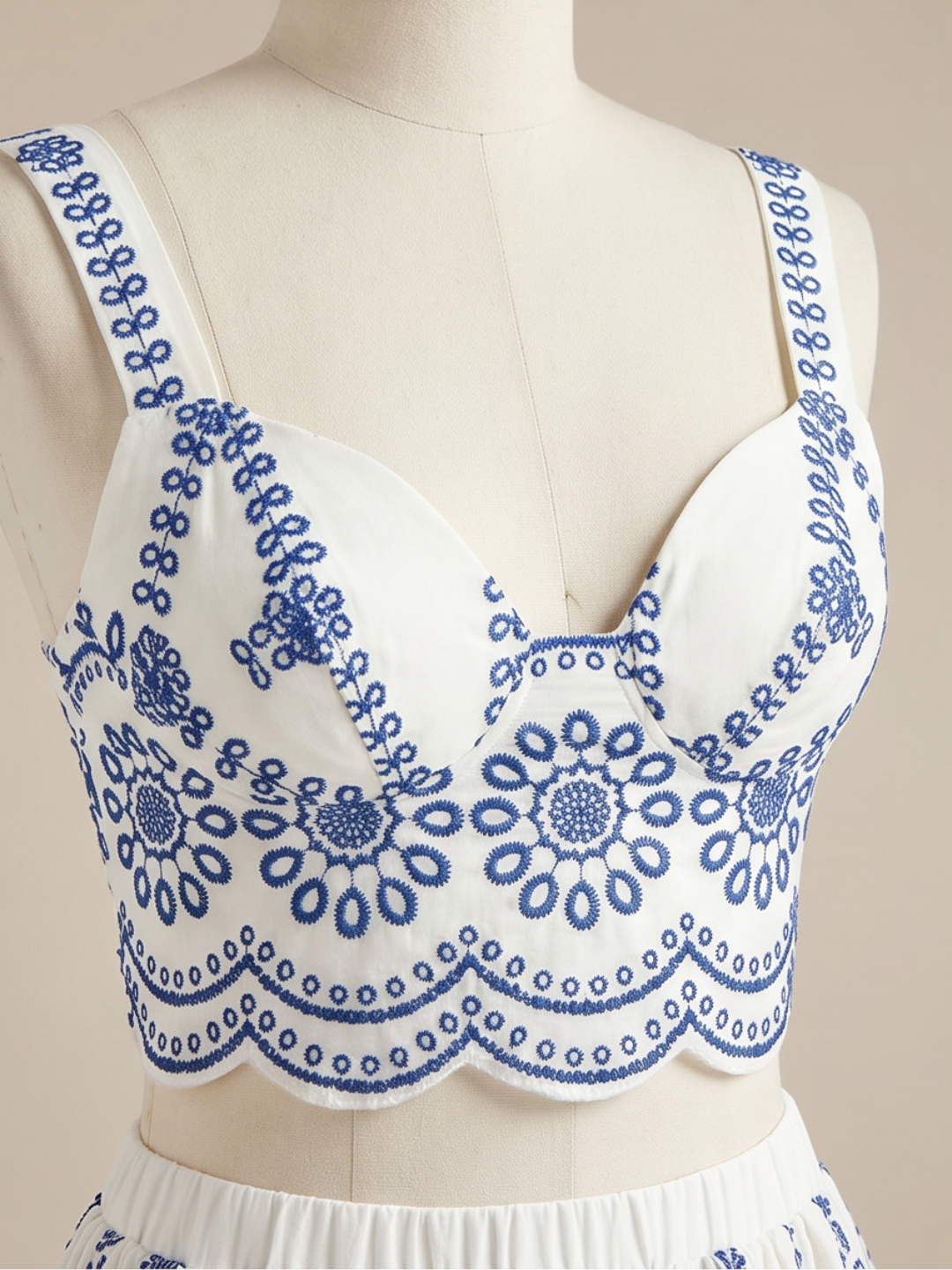 Printed Sleeveless Tie Back Skirt Set