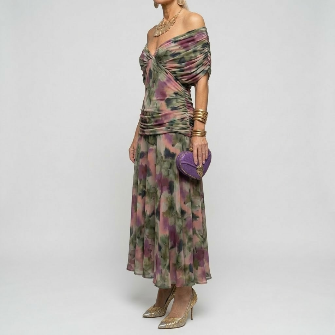 Isabella™ | Draped V-Neck Occasion Dress