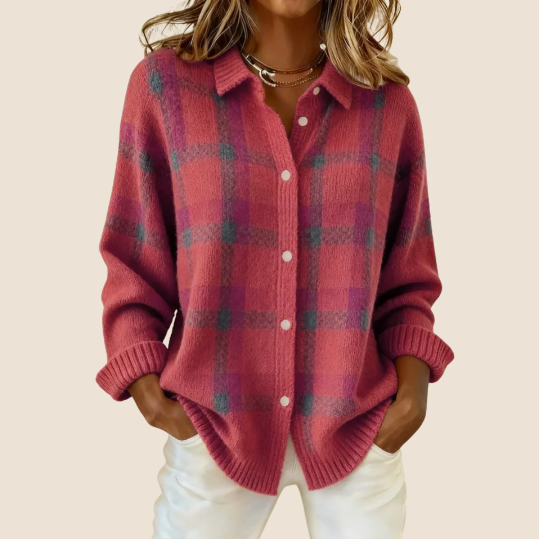 VIVIENNE™️ - RETRO CHECK SWEATER