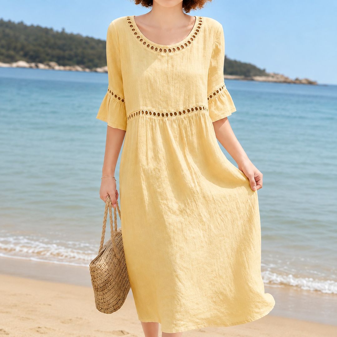 Oriana Eyelet Boho Dress