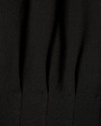 Extended-Sleeve Crew-Neck Midi Dress with Pintucks
