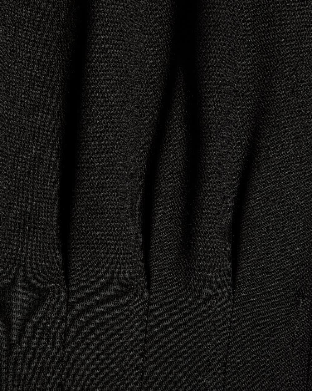 Extended-Sleeve Crew-Neck Midi Dress with Pintucks