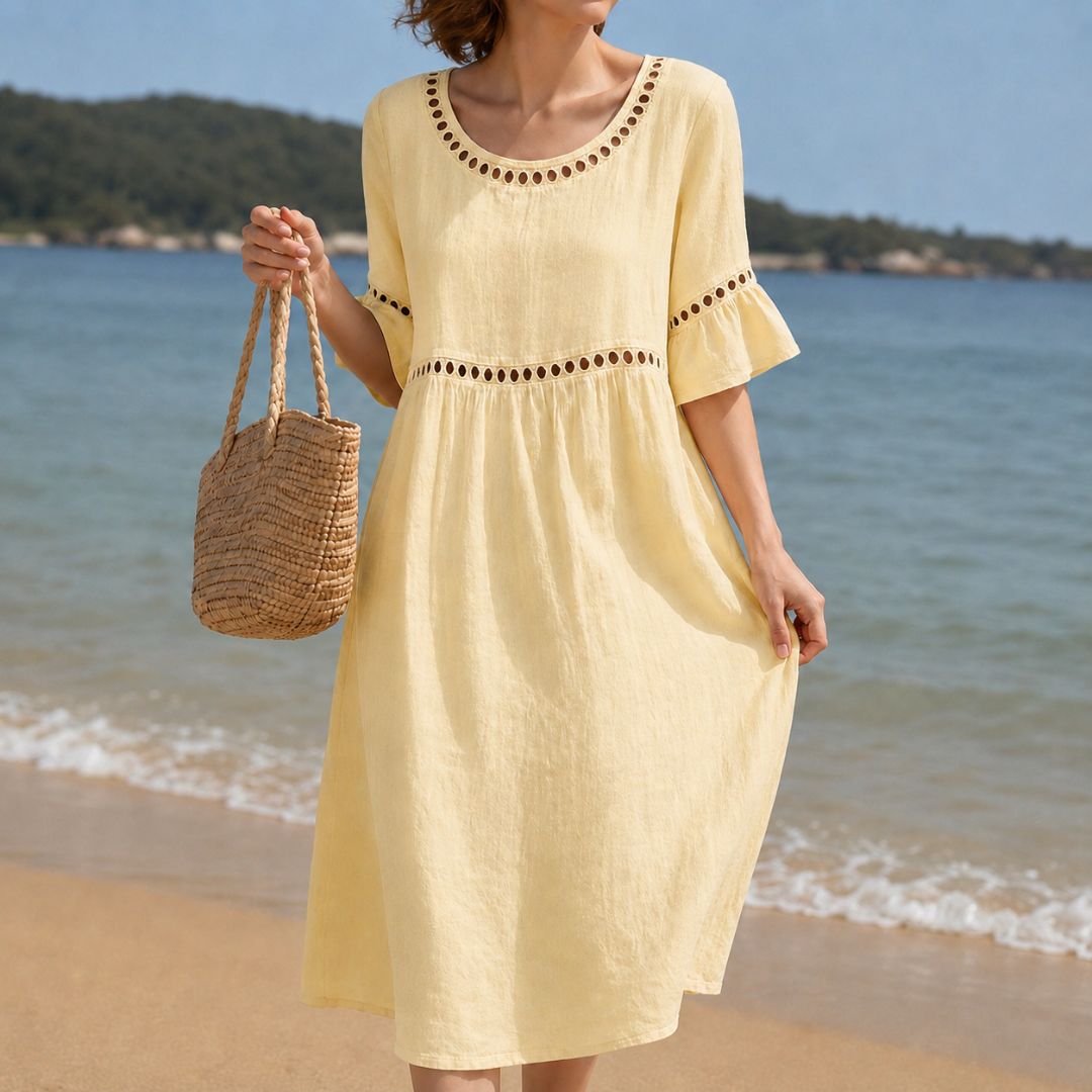 Oriana Eyelet Boho Dress