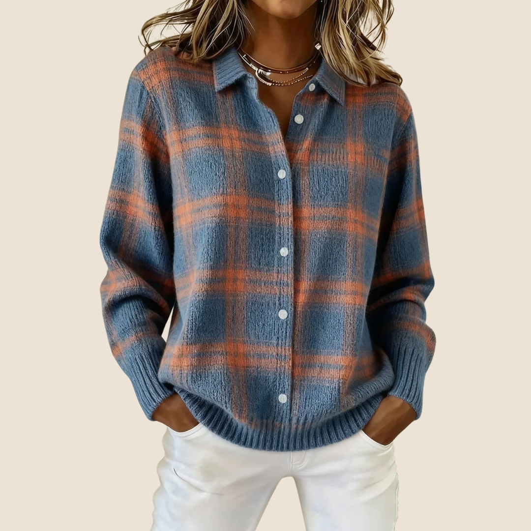 VIVIENNE™️ - RETRO CHECK SWEATER