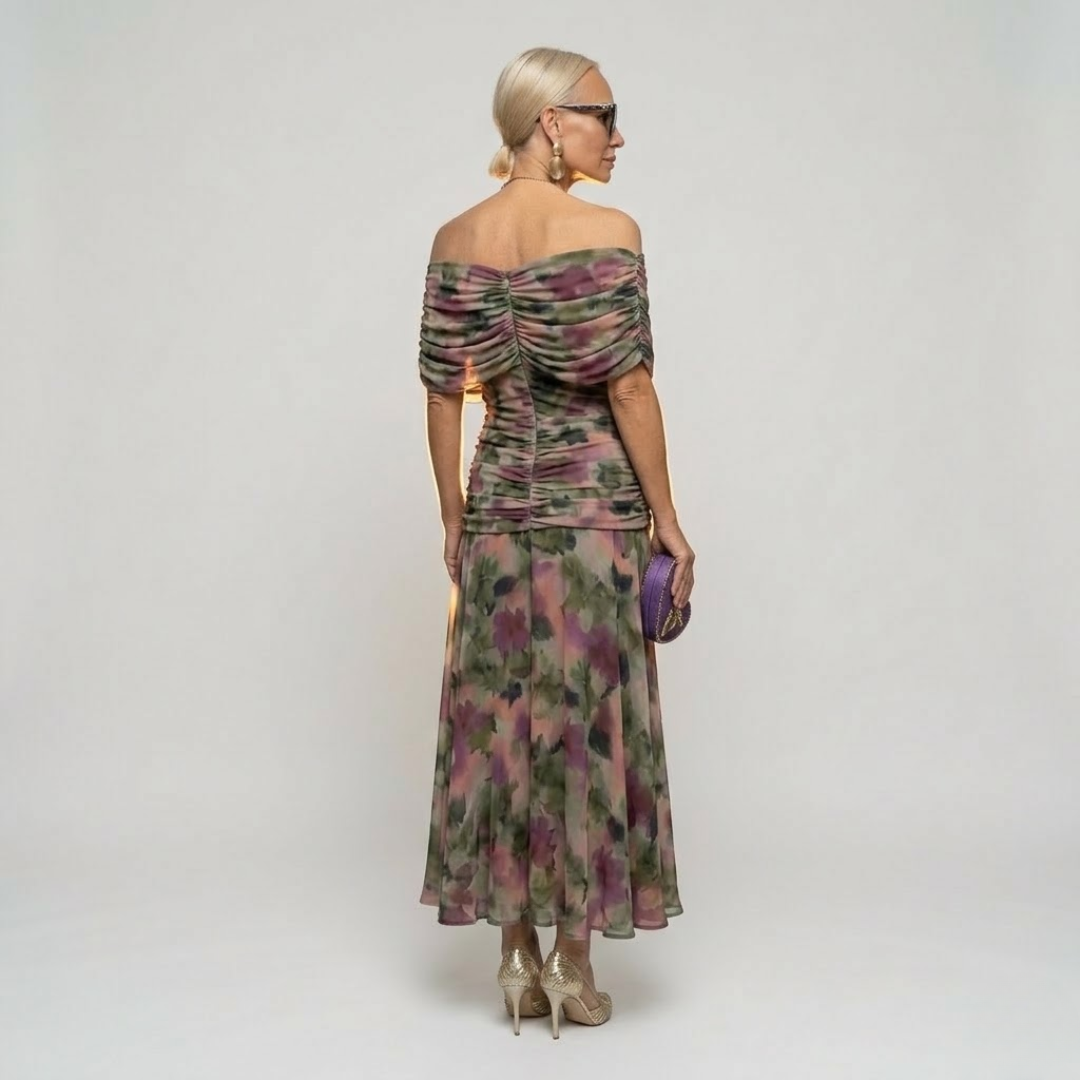 Isabella™ | Draped V-Neck Occasion Dress
