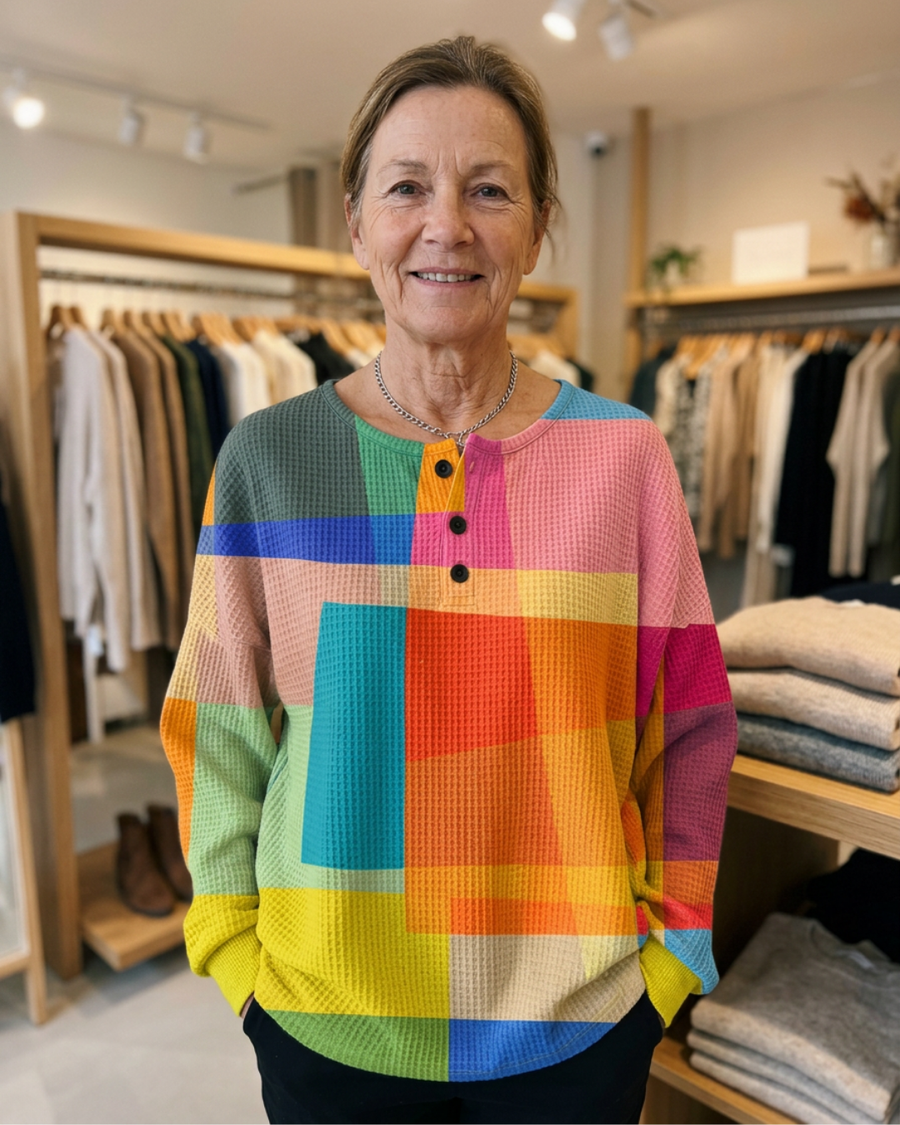 Angela - Colorful Vintage Sweatshirt