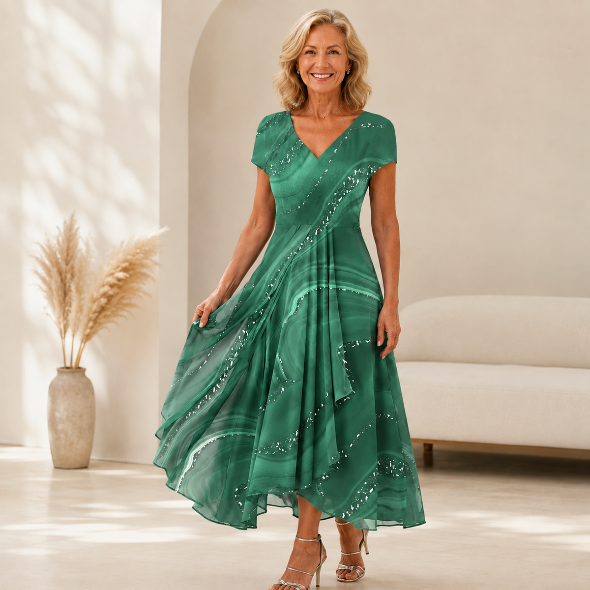 Astrid | Flowing Midi Dress