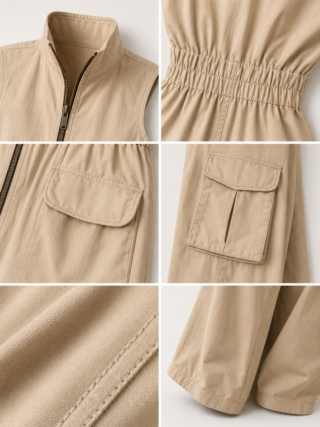 Avery | Utility Cargo Jumpsuit