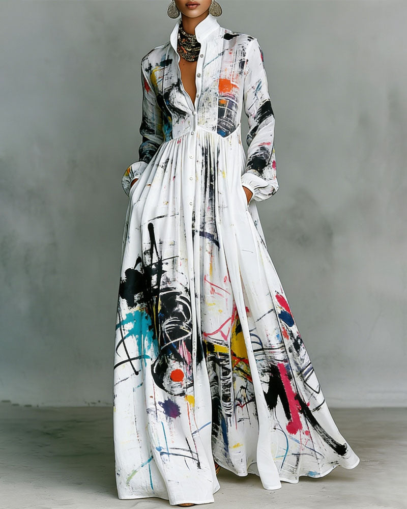 Mosaic Hour Maxi Dress