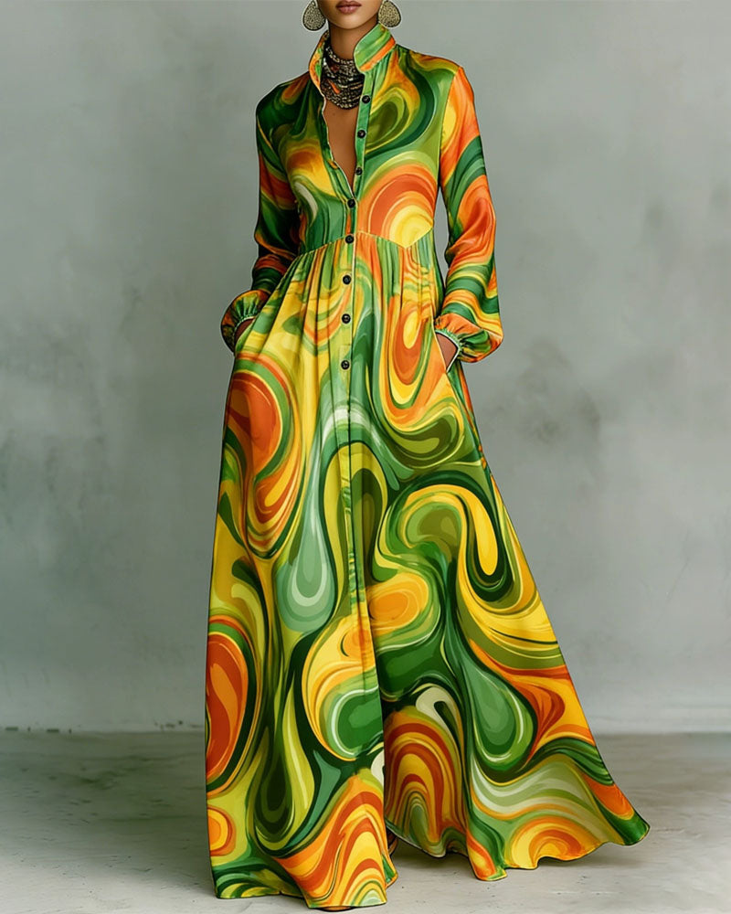 Mosaic Hour Maxi Dress