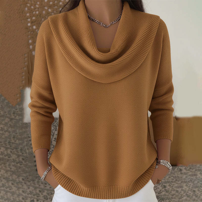 Celeste | Draped Collar Sweater