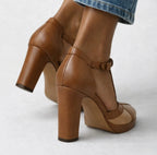 Kelly – Vintage Two-Tone Platform Heels