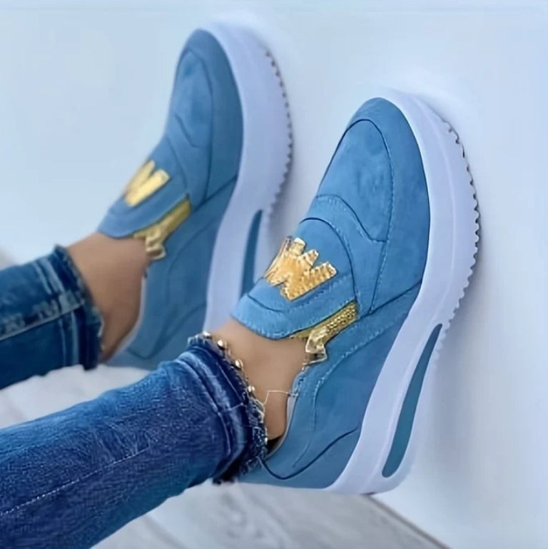 Ashley -  Luxe Zip Sneakers.