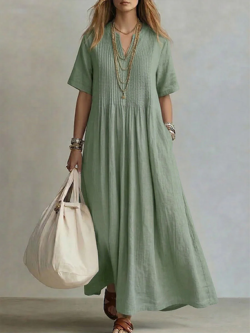 Harper™ | Pleated Dress