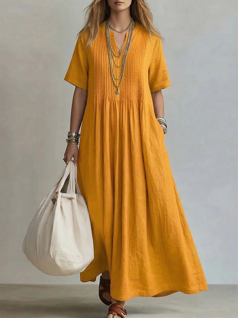 Harper™ | Pleated Dress