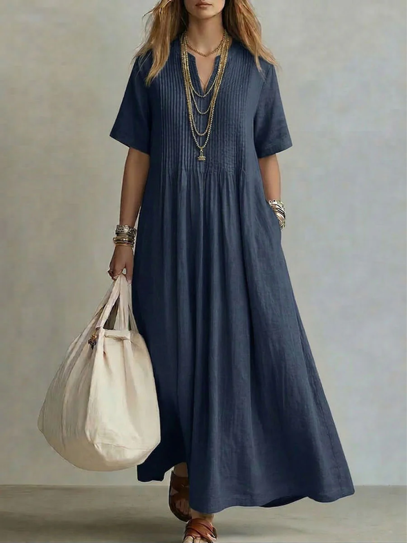 Harper™ | Pleated Dress