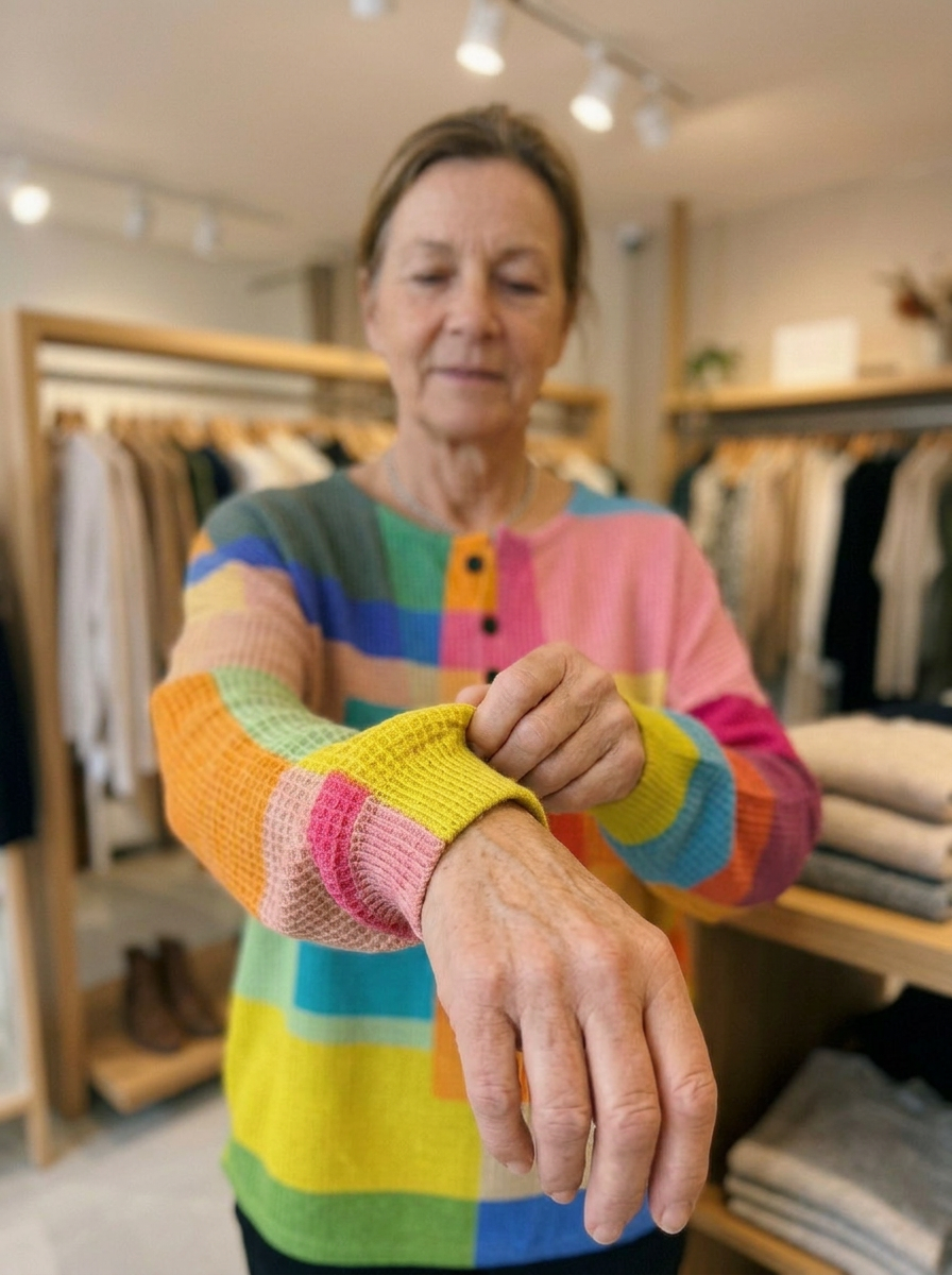 Angela - Colorful Vintage Sweatshirt