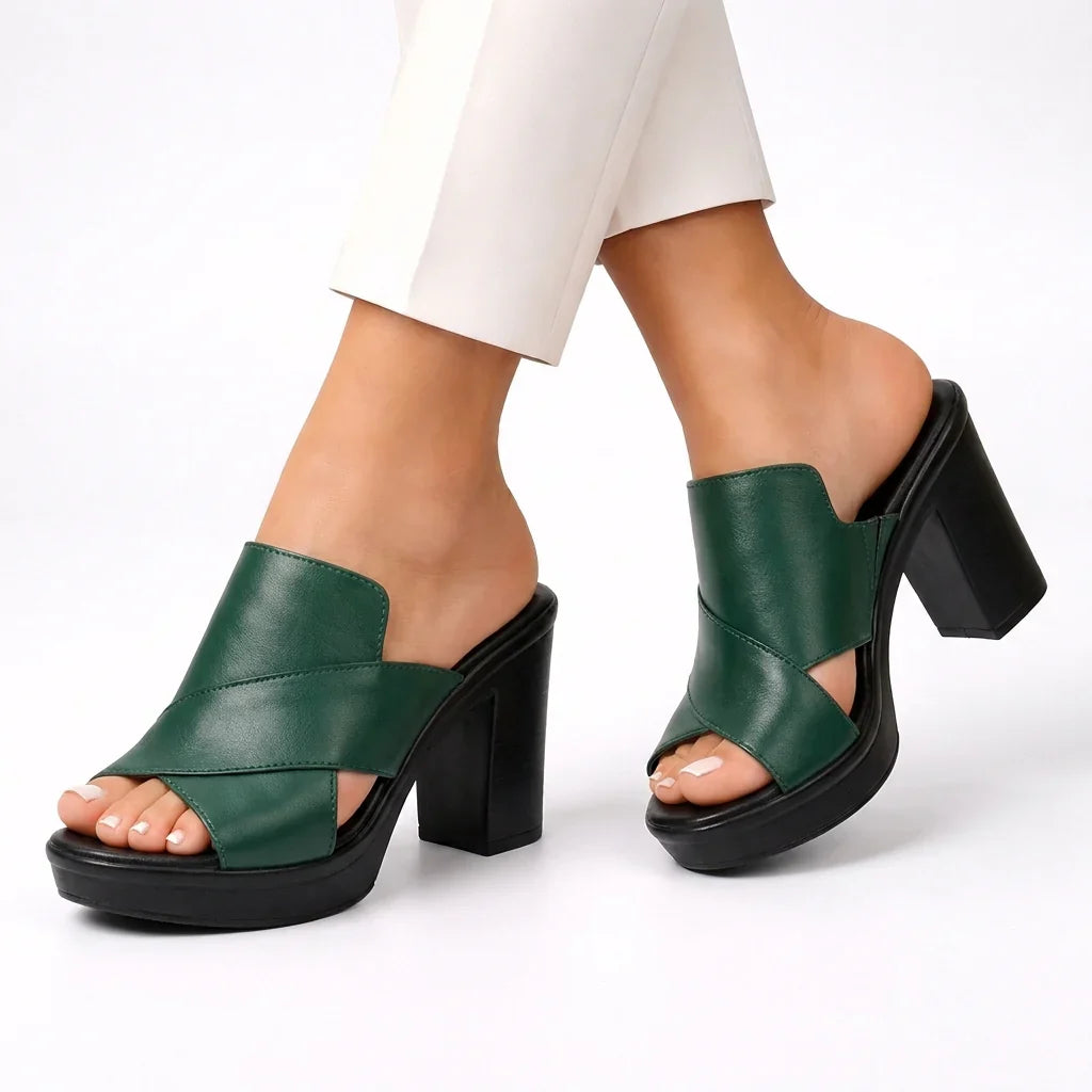 Valentina™ – Chic Platform Heel Mules