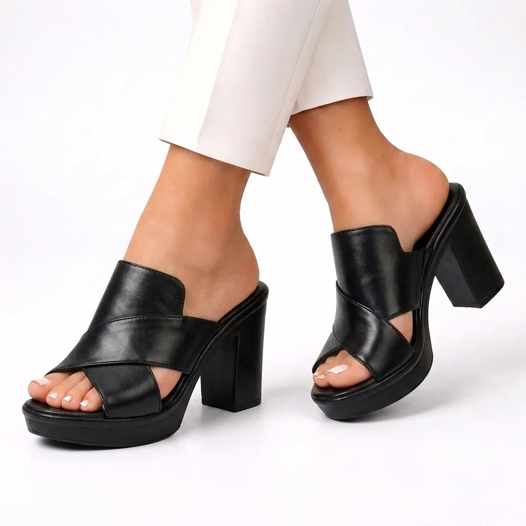 Valentina™ – Chic Platform Heel Mules