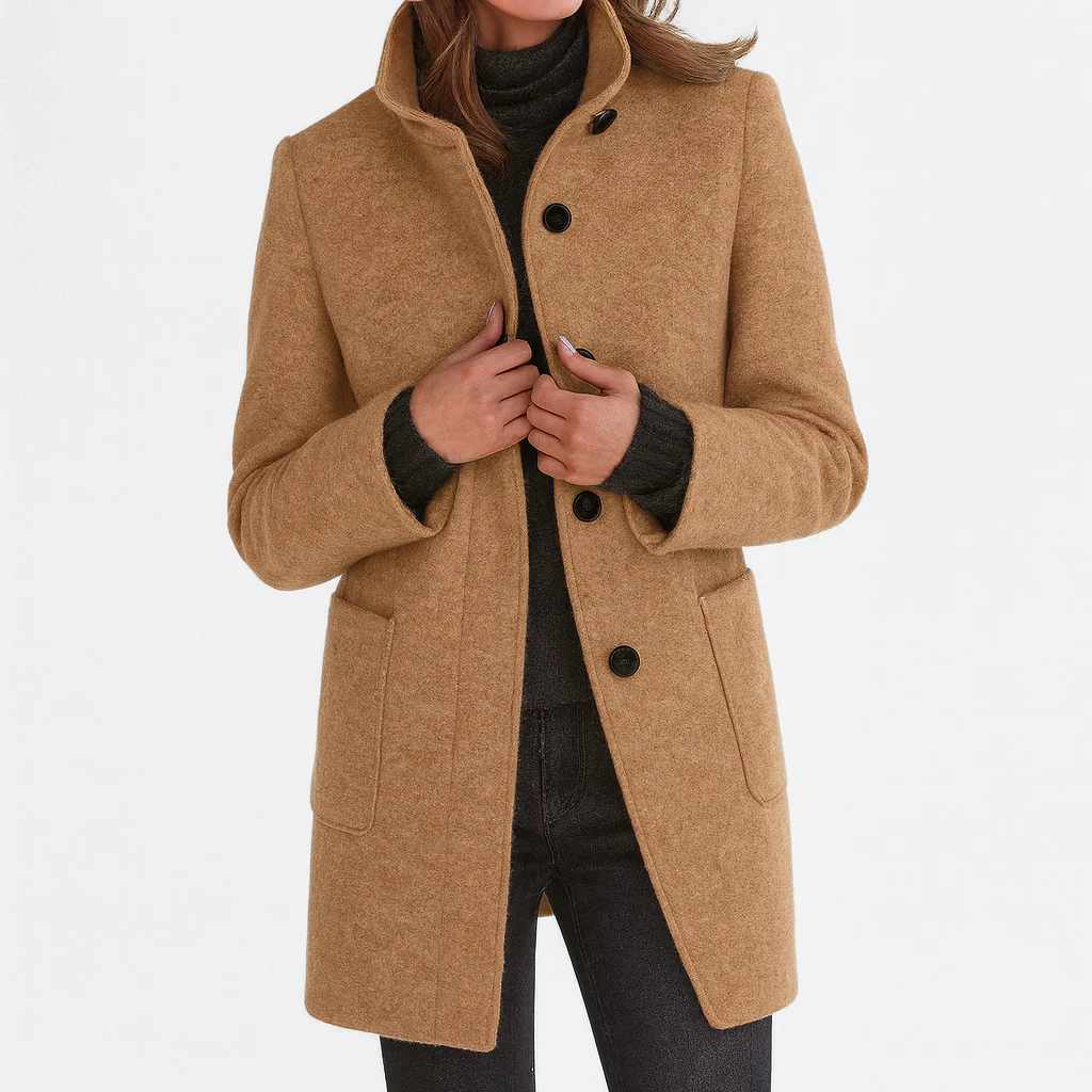 Victoria — Warm, Elegant Coat with a Cosy High Collar