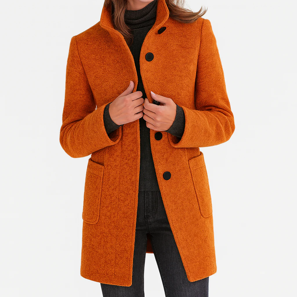 Victoria — Warm, Elegant Coat with a Cosy High Collar