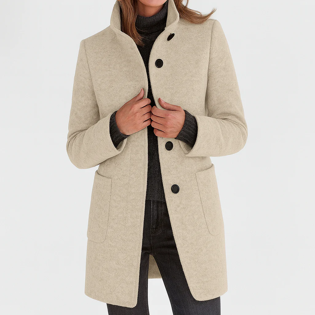 Victoria — Warm, Elegant Coat with a Cosy High Collar