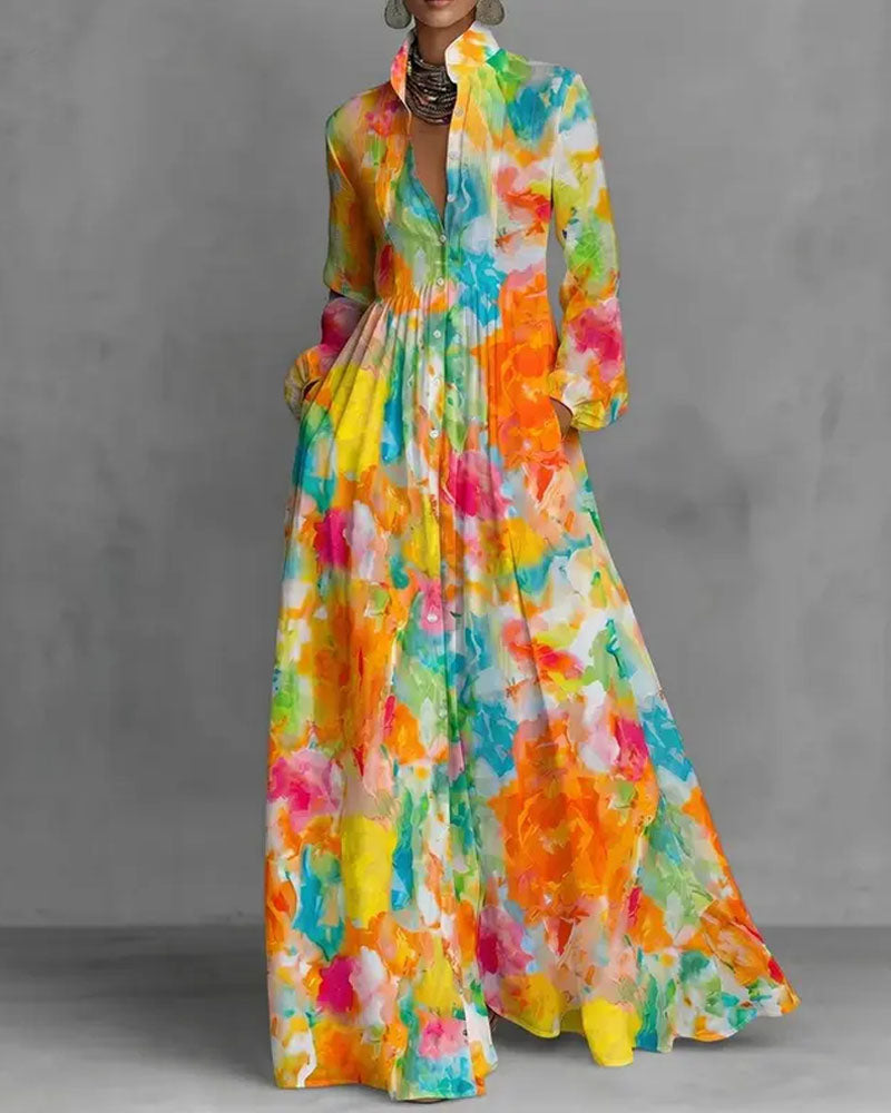 Mosaic Hour Maxi Dress