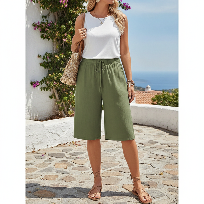 Wide Leg Linen Trousers | Timeless Comfort, Now 40% Off