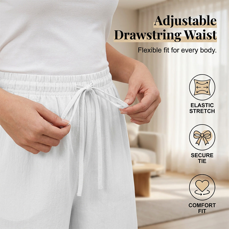 Wide Leg Linen Trousers | Timeless Comfort, Now 40% Off