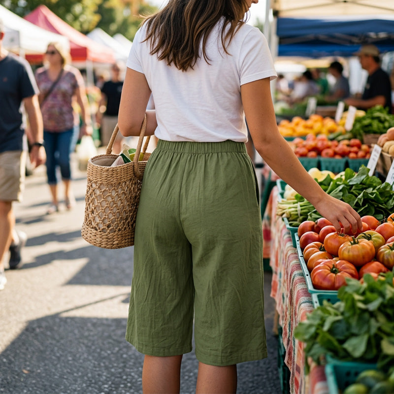 Wide Leg Linen Trousers | Timeless Comfort, Now 40% Off